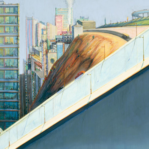 Wayne Thiebaud, Diagonal Freeway, 1993