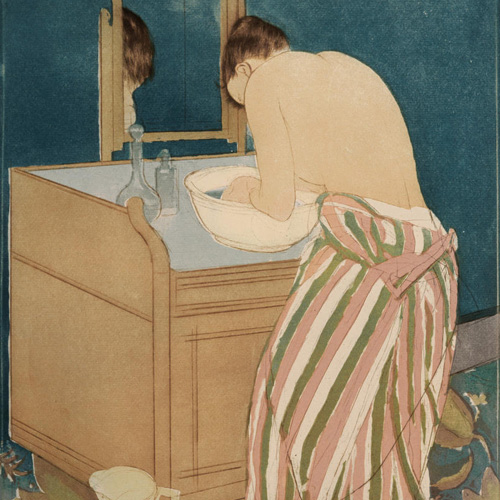 Mary Cassatt, Woman Bathing, 1890-1891