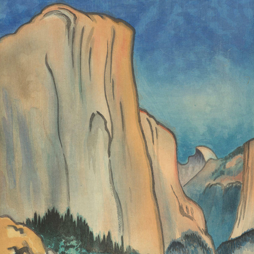 Chiura Obata, El Capitan: Yosemite National Park, California, from the World Landscape Series, 1930