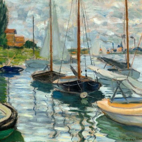 Claude Monet, Sailboats on the Seine at Petit-Gennevilliers, 1874