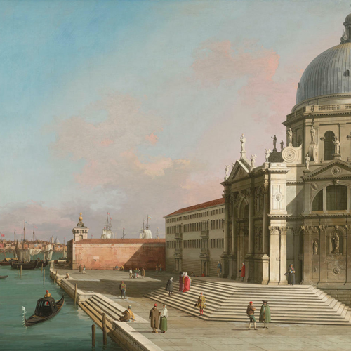 Canaletto (Antonio Canal), Venice, the Grand Canal looking East with Santa Maria della Salute, 1749–1750