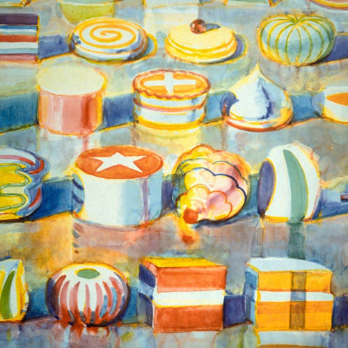 Wayne Thiebaud, Display Rows, 1990