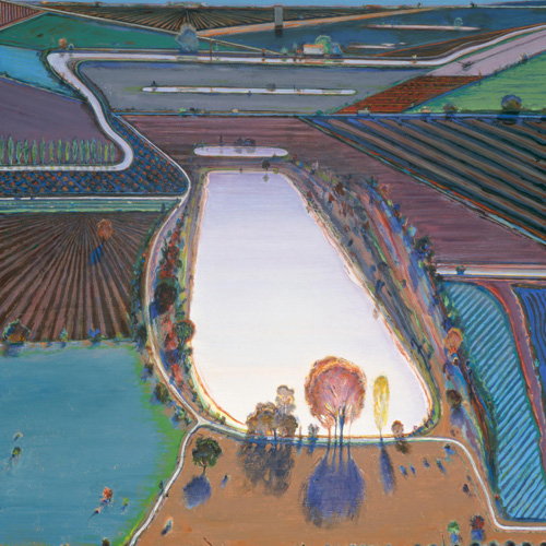 Wayne Thiebaud, Ponds and Streams, 2001