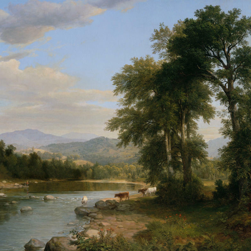 Asher Brown Durand, A River Landscape, 1858