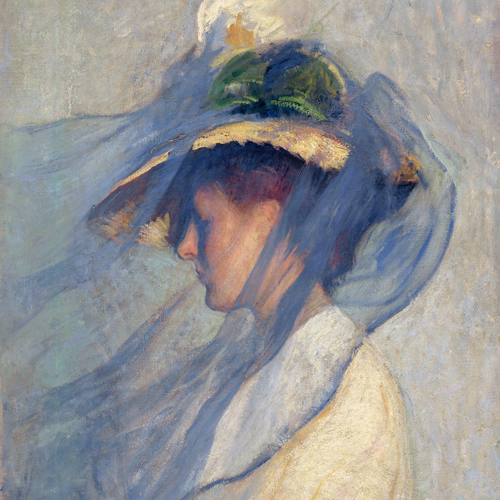 Edmund Charles Tarbell, The Blue Veil, 1898