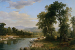 Asher Brown Durand - A River Landscape, 1858