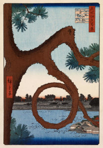 Utagawa Hiroshige - The Moon Pine at Ueno, 1857