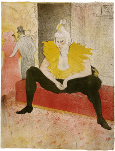Henri de Toulouse-Lautrec - La Clownesse assise (Mlle. CHA-U-KA-O), 1896