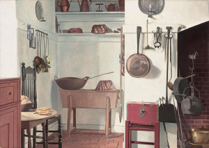 Charles Sheeler - Kitchen, Williamsburg, 1937