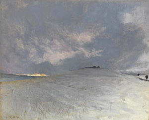Jules Bastien-Lepage - Snow Effect, Damvillers, ca. 1882