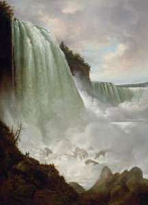 Gustav Grunewald - Horseshoe Falls from below the High Bank, ca. 1832