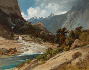 William Keith - Hetch Hetchy Side Canyon, I, ca. 1908