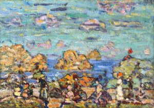 Maurice Brazil Prendergast - Rocky Coast Scene, 1912-1913