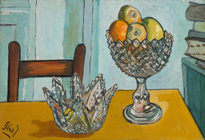 Alice Neel - Cut Glass with Fruit, 1952
