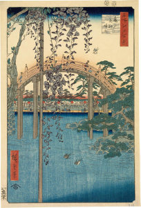 Utagawa Hiroshige - Precincts of the Tenjin Shrine at Kameido, no. 57 from the series One Hundred Views of Famous Places in Edo, 1856