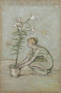 James McNeill Whistler - The Lily, ca. 1870–1872