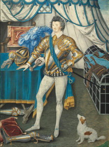 Nicholas Hilliard - Sir Anthony Mildmay, Knight of Apethorpe, Northamptonshire, ca. 1590–1593