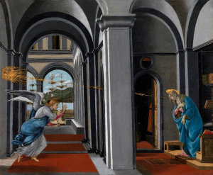 Sandro Botticelli - The Annunciation, ca. 1485–1493