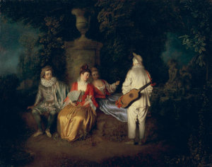 Jean-Antoine Watteau - The Foursome, ca. 1713