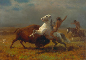 Albert Bierstadt - Study for "The Last of the Buffalo", 1888