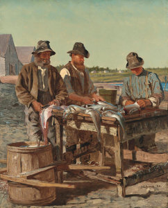John George Brown - Cleaning the Catch, 1877