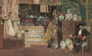 William Merritt Chase - Spanish Bric-à-Brac Shop, 1883
