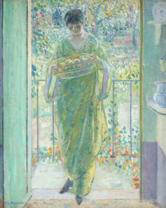 Frederick Carl Frieseke - The Kitchen Door, 1911