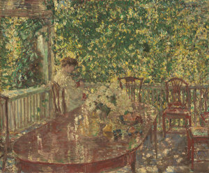 Childe Hassam - On the Porch (C.E.S. Wood's Porch, Portland, Oregon), 1904