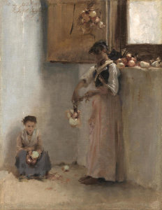 John Singer Sargent - Stringing Onions, 1878