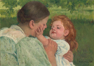 Mary Cassatt - Maternal Caress, 1896