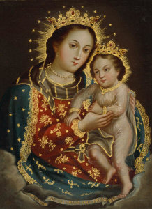 Unidentified artist, Spanish colonial - Nuestra Señora, del Refugio de los Pecadores (Our Lady, Refuge of Sinners), ca. 1825
