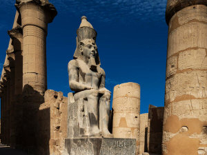 Egypt, New Kingdom - Colossal statue of Ramses II, Luxor Temple, Dynasty 19