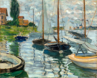 Claude Monet - Sailboats on the Seine at Petit-Gennevilliers, 1874