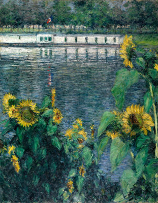 Gustave Caillebotte - Sunflowers along the Seine (Soleils, au bord de la Seine), ca. 1885-1886
