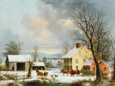 George Henry Durrie - Winter in the Country, 1857