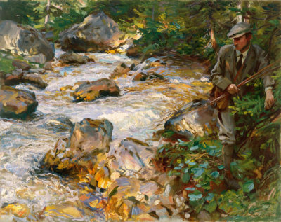 John Singer Sargent - Trout Stream in the Tyrol, 1914