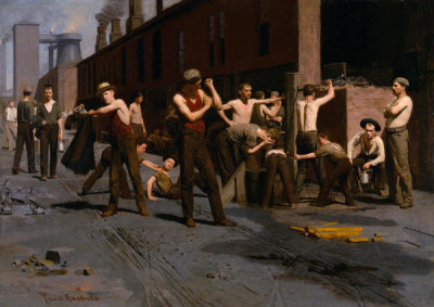 Thomas Pollock Anshutz - The Ironworkers' Noontime, 1880