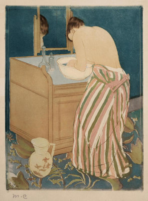 Mary Cassatt - Woman Bathing, 1890-1891