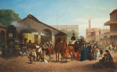 William Hahn - Sacramento Railroad Station, 1874