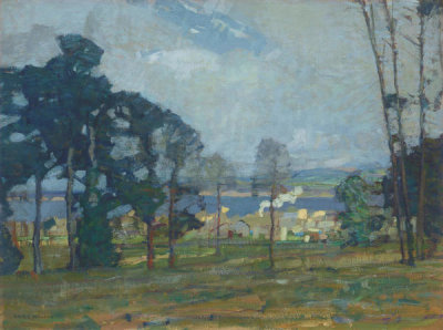 Bruce Nelson - The Village, ca. 1915