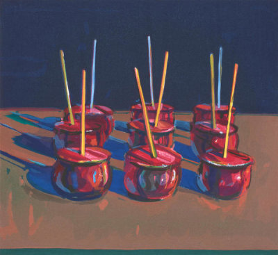 Wayne Thiebaud - Candy Apples, 1987