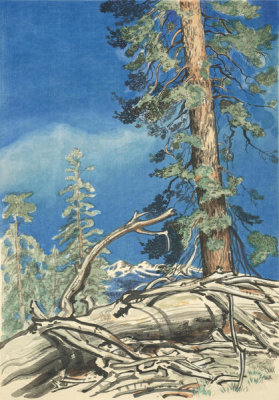 Chiura Obata - Life and Death, Porcupine Flat, High Sierra, California, 1930
