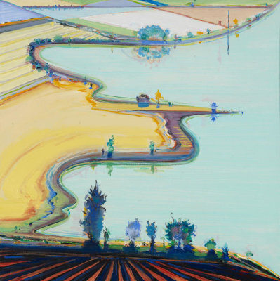 Wayne Thiebaud - Coastal Farms, 1997