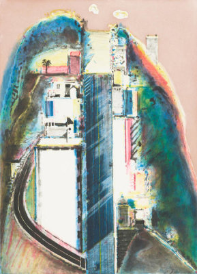 Wayne Thiebaud - Steep Street, 1993