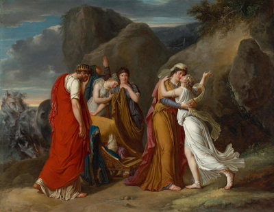 Marie-Guillemine Benoist - Psyche Bidding Her Family Farewell, 1791