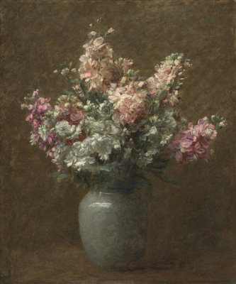 Victoria Dubourg Fantin-Latour - Still Life with Pink and White Stock, 19th–20th century