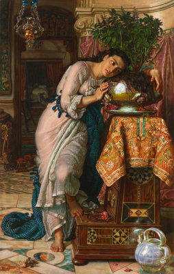 William Holman Hunt - Isabella and the Pot of Basil, 1867-1868