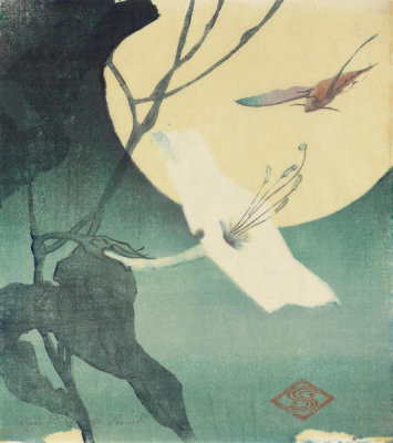 Alice Ravenel Huger Smith - Moonflower and Hawkmoth, 1917–1918