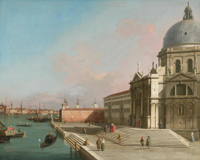 Canaletto (Antonio Canal) - Venice, the Grand Canal looking East with Santa Maria della Salute, 1749–1750