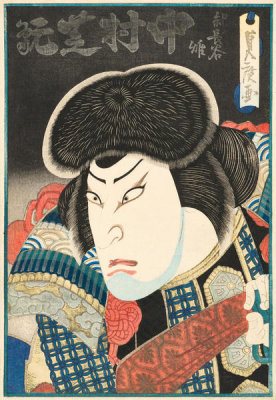 Hirosada Konishi - The Actor Nakamura Shikan II as Ki no Haseo, 1841